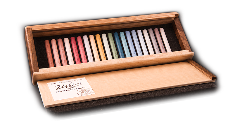 Exquisite wooden box, numbered limited edition - Pastels Girault