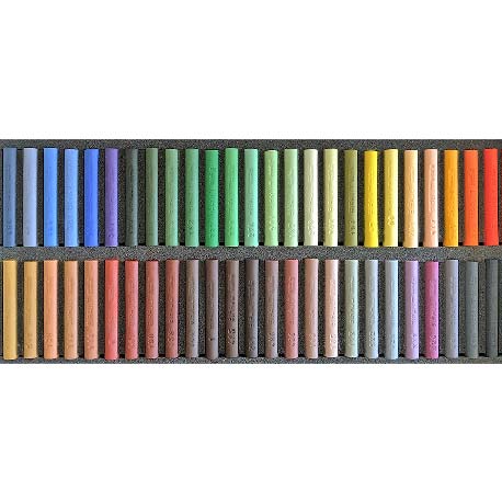 Etuis cartonnés de 50 pastels assortis PAYSAGE