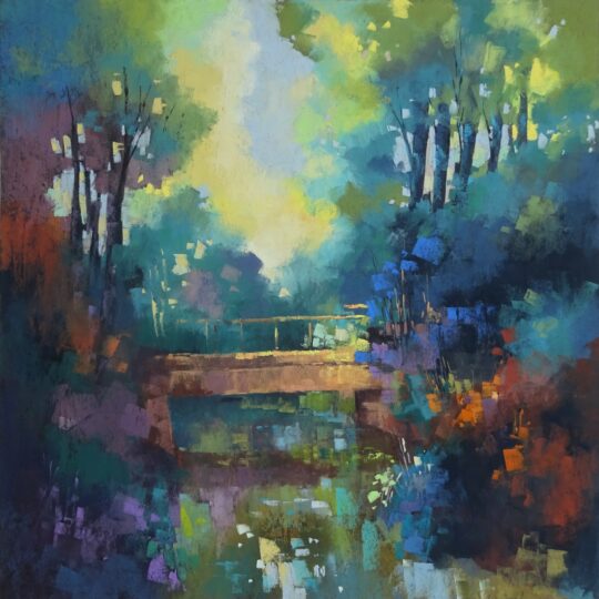 La passerelle — 70x70cm