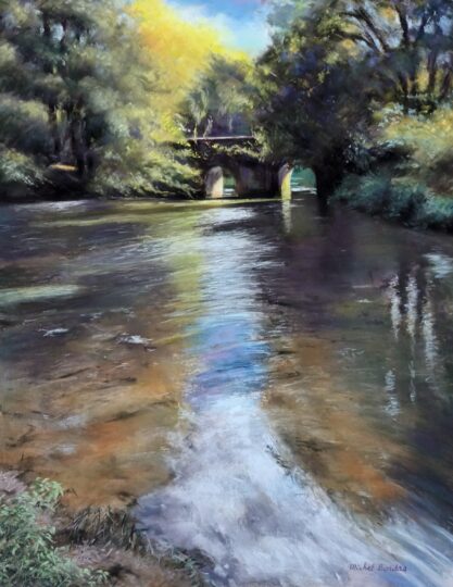 Le pont au Moulin — 50x41 cm