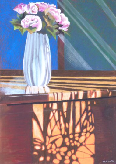Bouquet ombres pastel — 65 x 50 cm