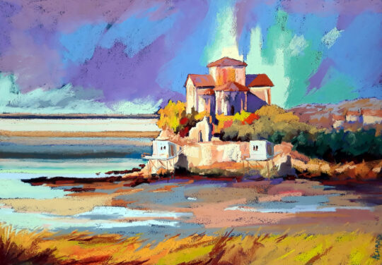 BORD DE TALMONT SUR GIRONDE — 60x80 cm