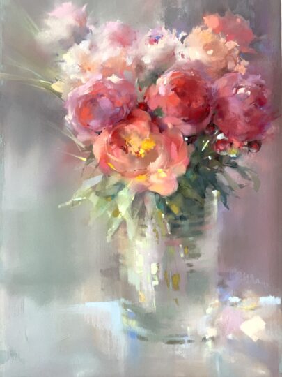 Bouquet de Pivoines — 35x50cm